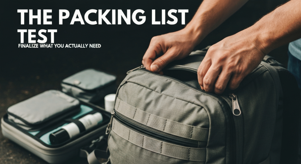 The ‘Packing List Test’: How to Finalize What You Actually Need